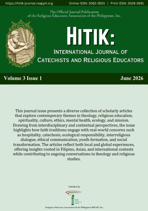					View Vol. 3 No. 1 (2026): Hitik: International Journal of Catechists and Religious Educators
				
